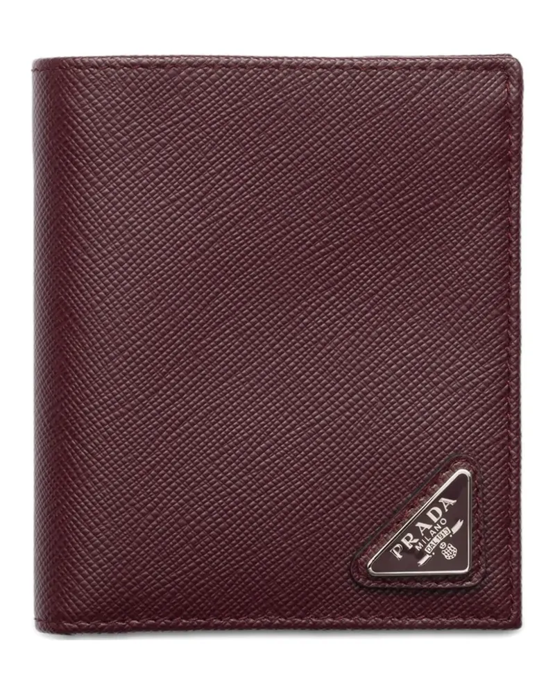 Prada Portemonnaie aus Saffiano-Leder - Rot Rot