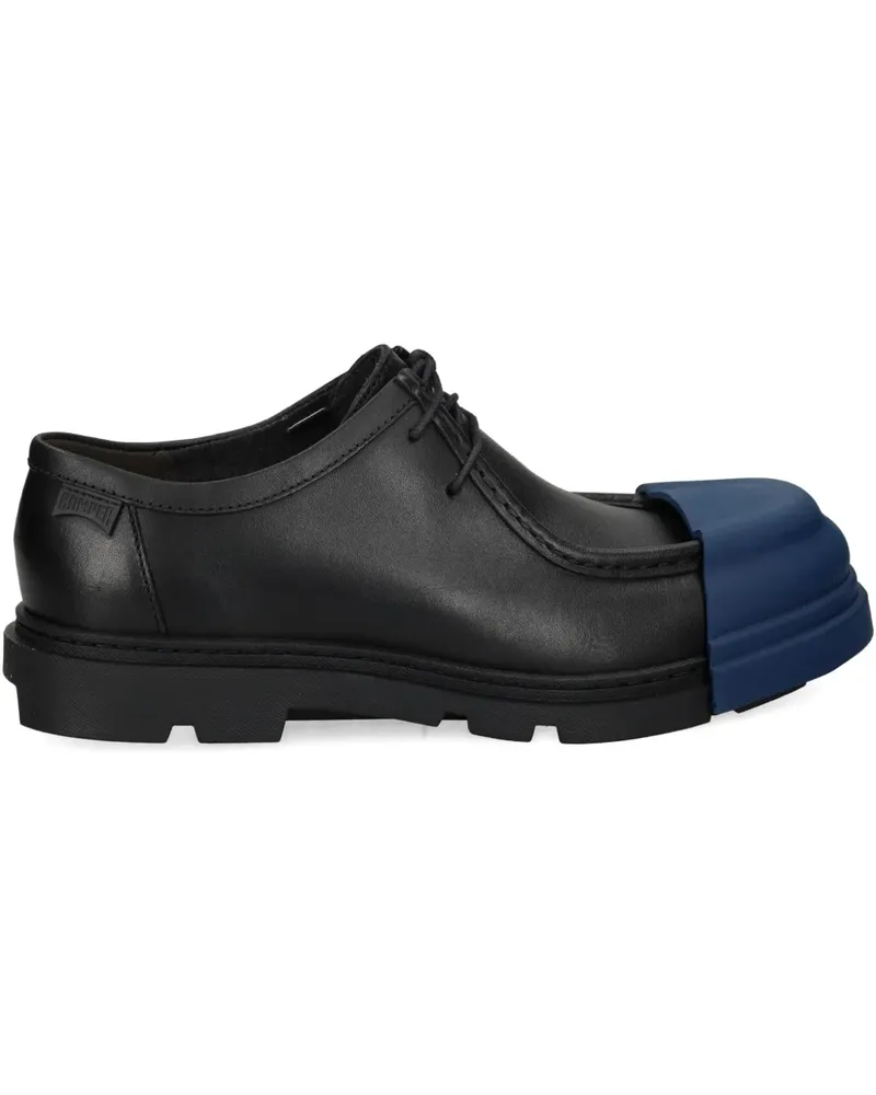 Camper Junction Baseballkappe aus Leder - Schwarz Schwarz