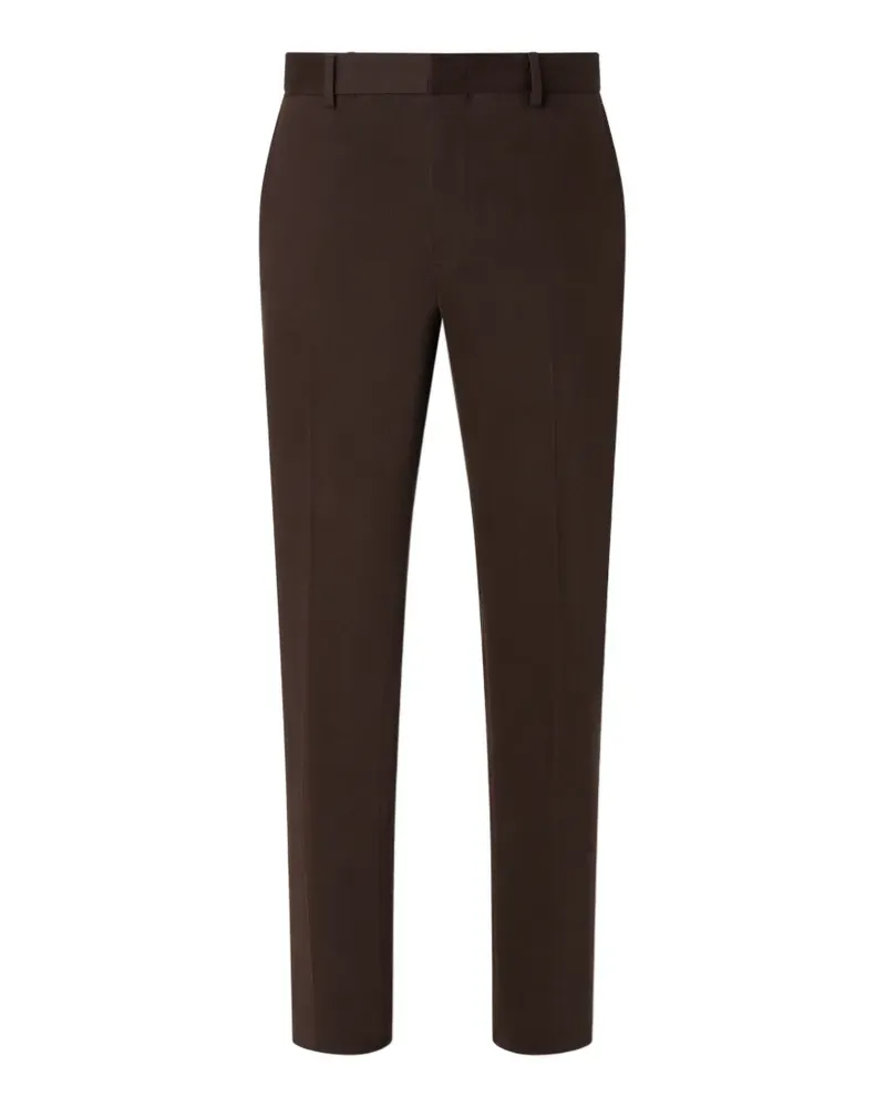 Ermenegildo Zegna dark-brown cotton and cashmere pants - Braun Braun