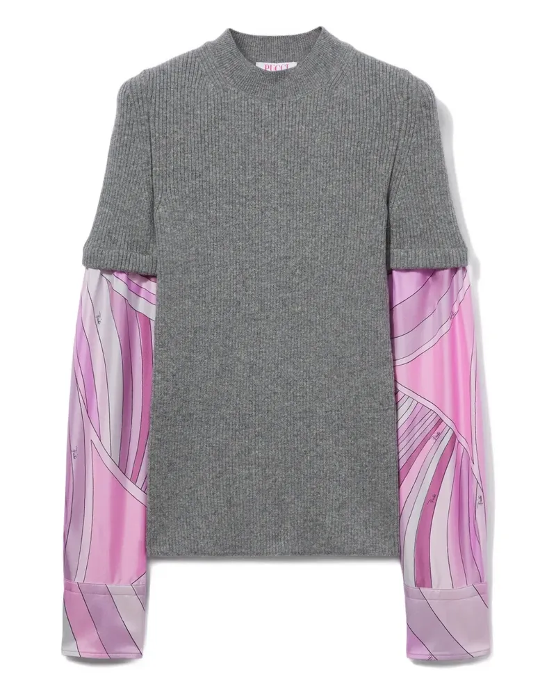 Emilio Pucci x Camille Miceli Iride-print sweater - Rosa Rosa