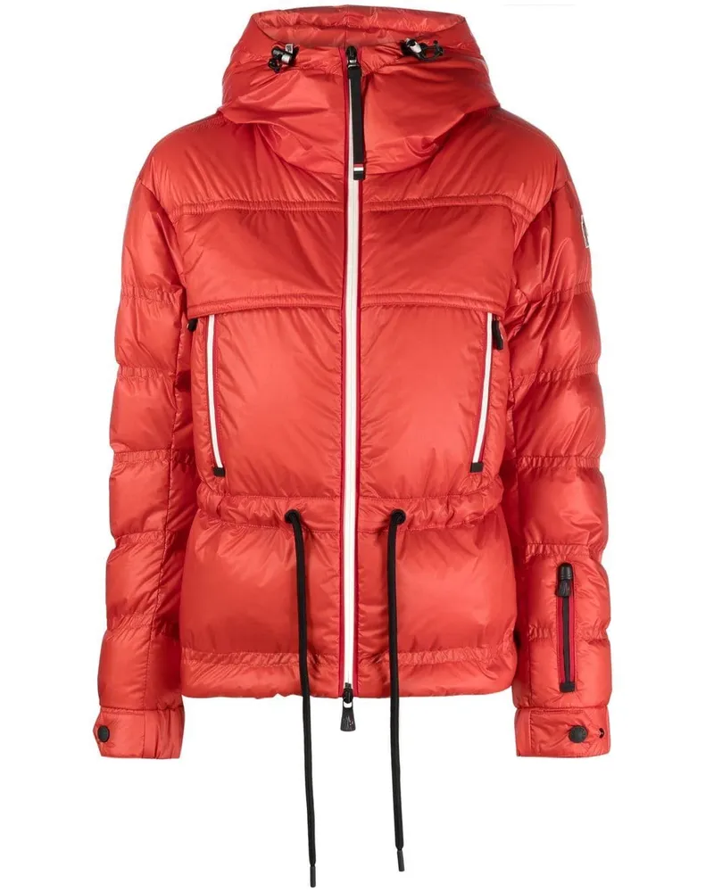 Moncler Hoodie mit Kordelzug Rot