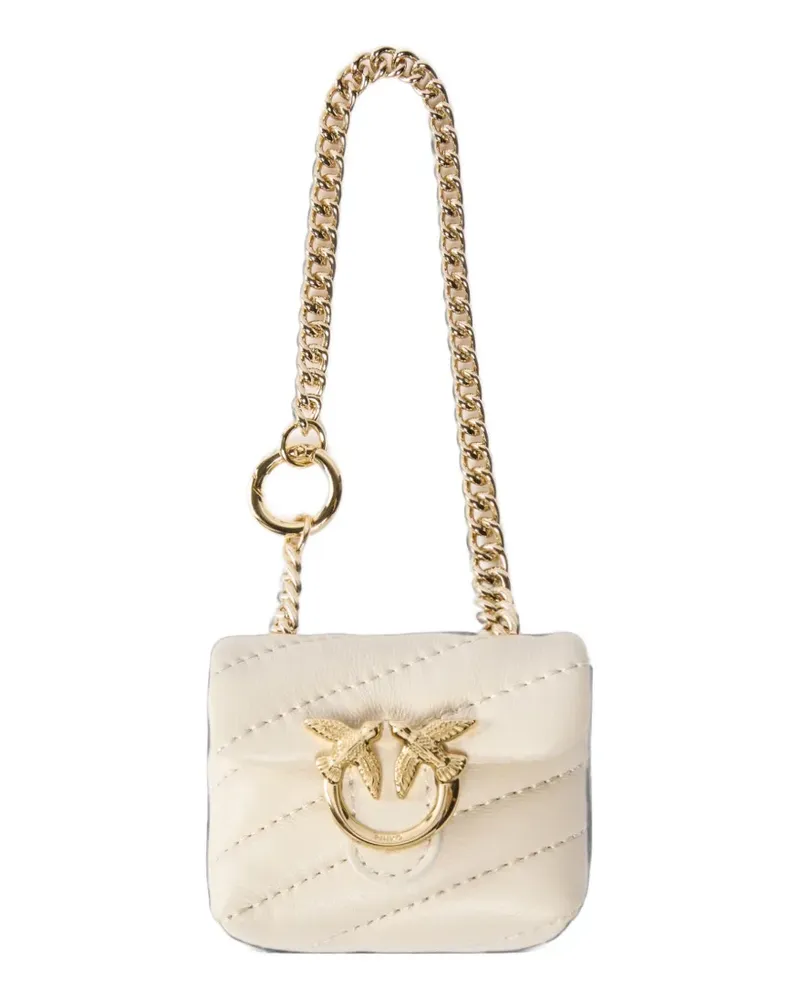 Pinko Nano Love Puff-Tasche aus Nappaleder - Nude Nude