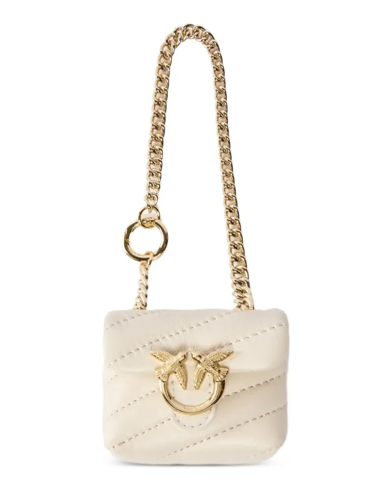 Pinko Nano Love Puff-Tasche aus Nappaleder - Nude Nude