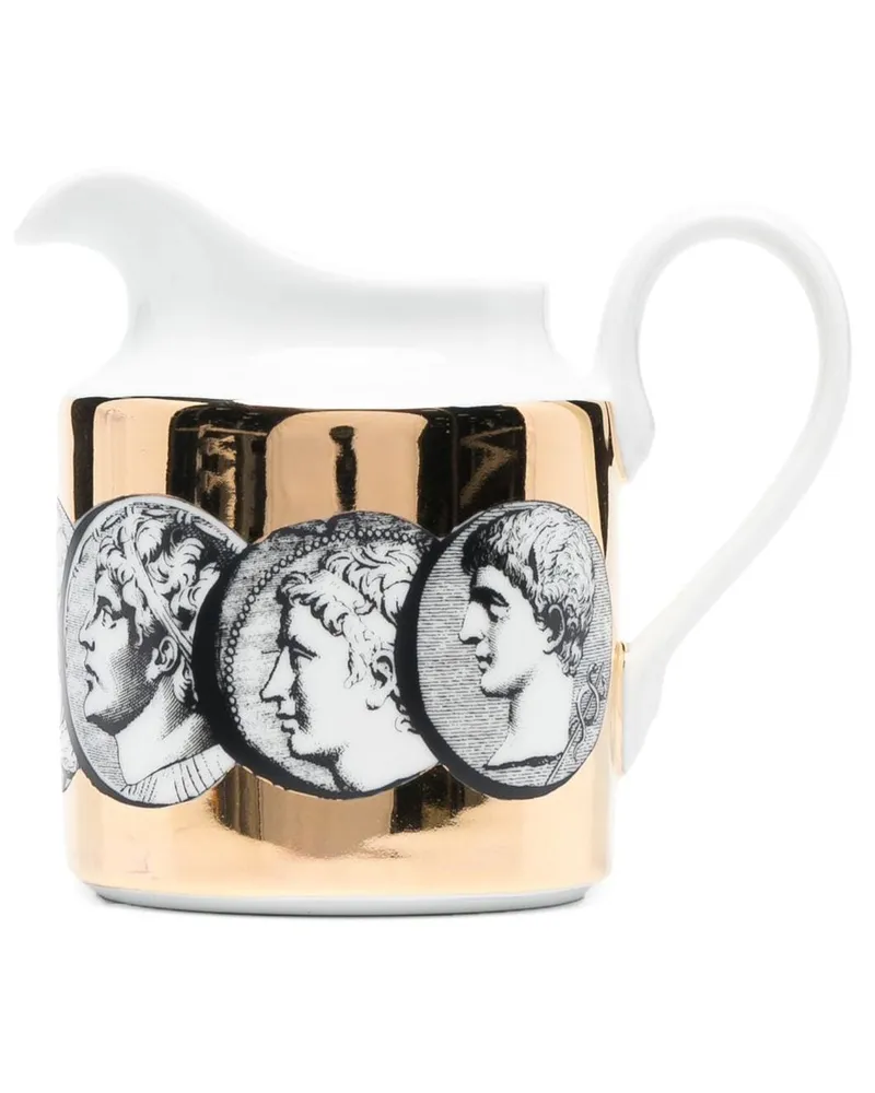 Fornasetti Cammei Milchkännchen Schwarz