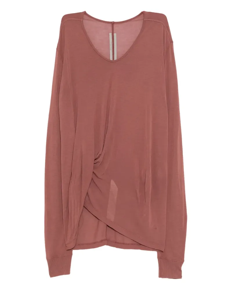 Rick Owens Hiked T-Shirt - Rot Rot