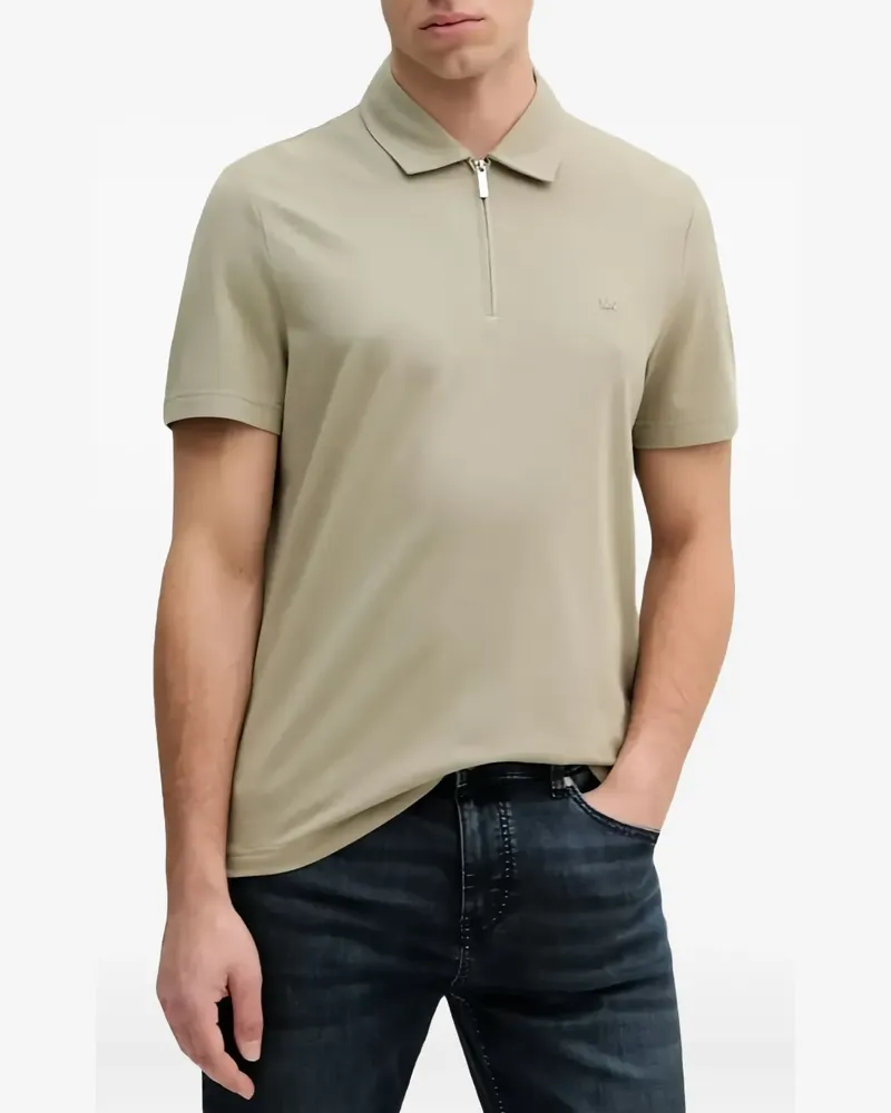 Michael Kors Poloshirt mit Reißverschluss - Nude Nude