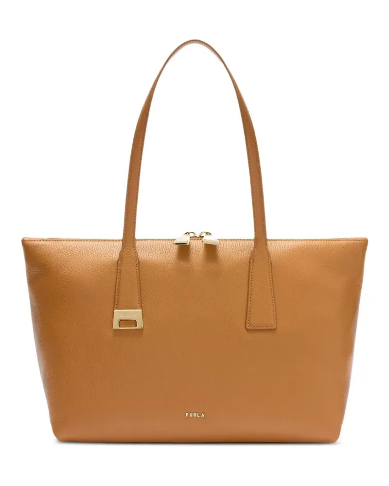 Furla Olivia calf leather tote bag - Braun Braun