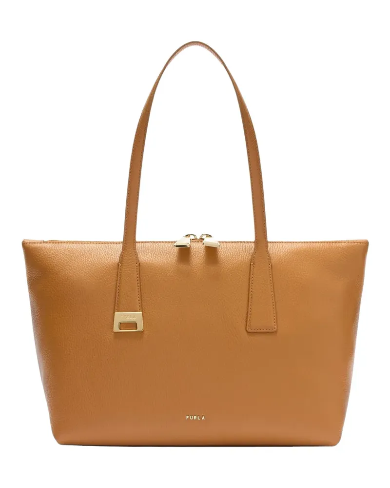 Furla Olivia calf leather tote bag - Braun Braun