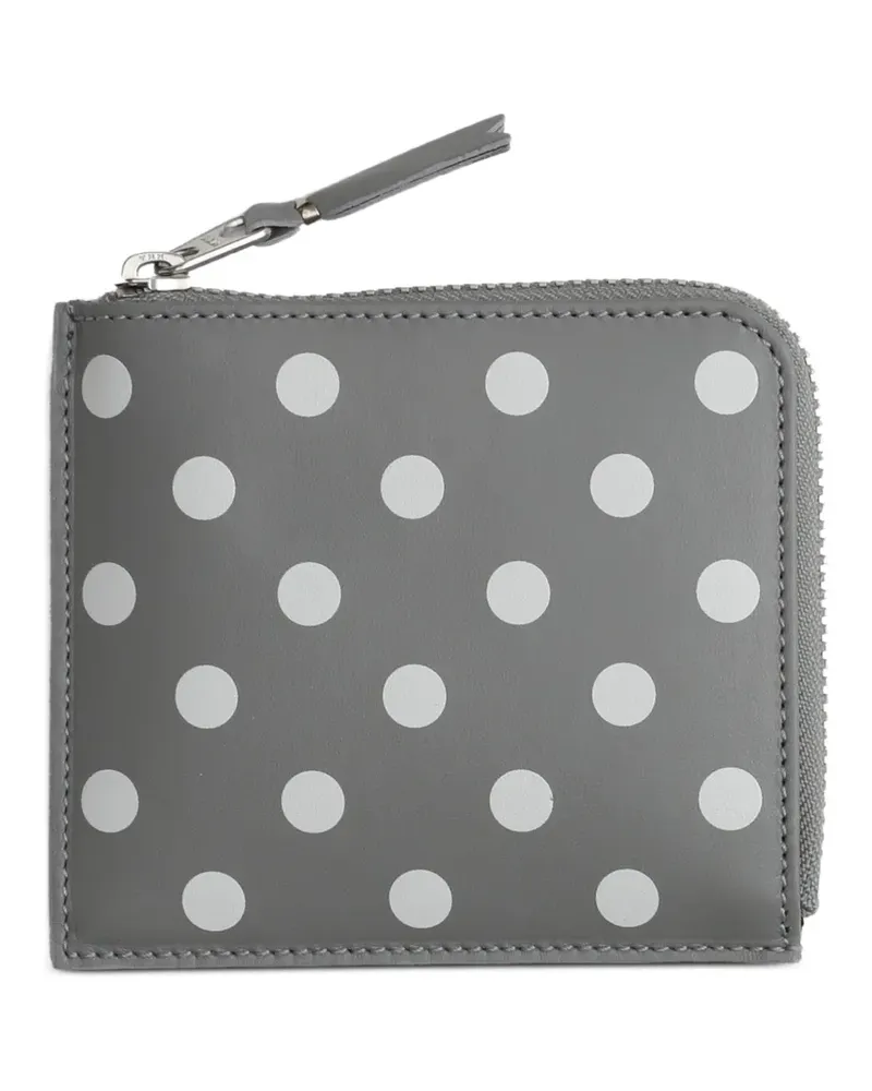 Comme des Garçons Portemonnaie mit Polka Dots - Grau Grau