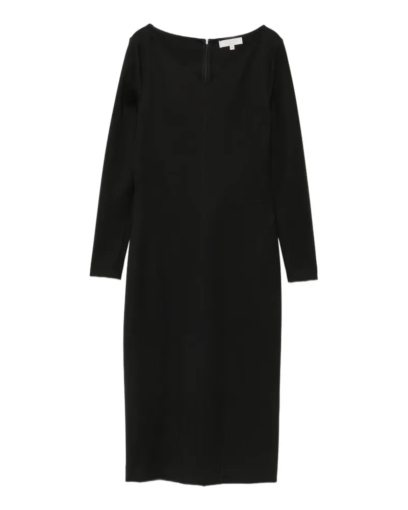Antonelli Firenze Midikleid mit V-Ausschnitt - Schwarz Schwarz