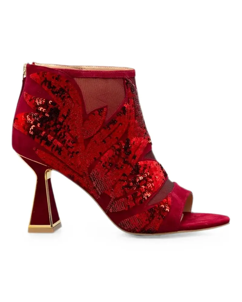Kat Maconie Fiona Sandalen mit Pailletten - Rot Rot