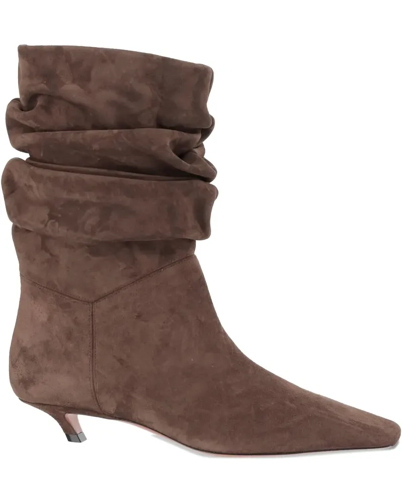 Amina Muaddi Jamie boots - Braun Braun