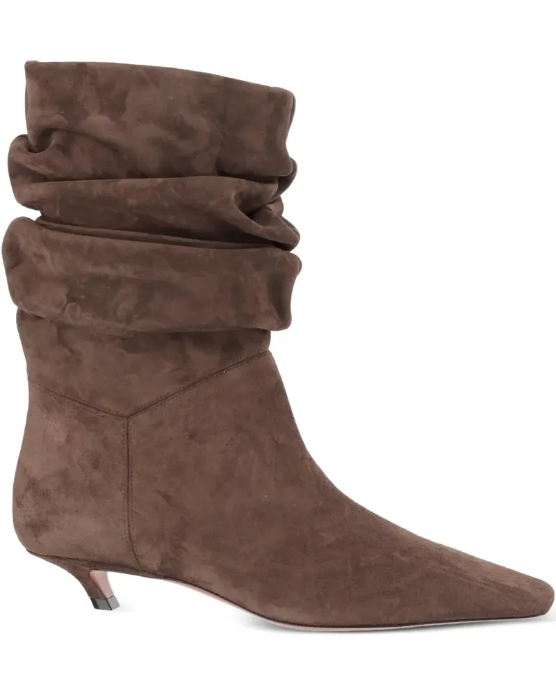 Amina Muaddi Jamie boots - Braun Braun