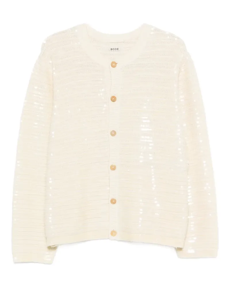 BODE Spotlight Cardigan mit Knöpfen - Nude Nude