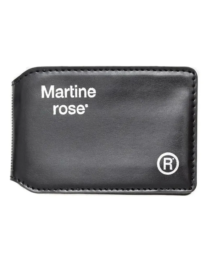 Martine Rose Portemonnaie mit Logo - Schwarz Schwarz