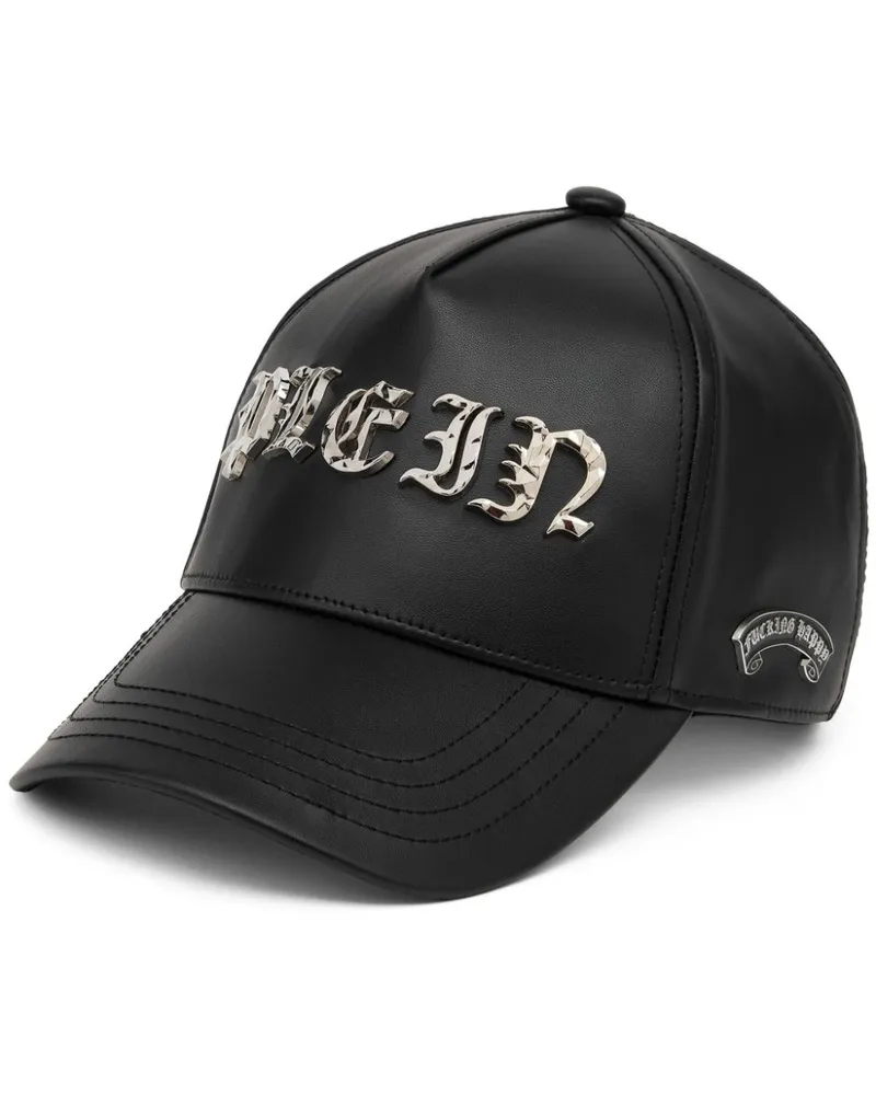 Philipp Plein Gothic Plein Baseballkappe - Schwarz Schwarz