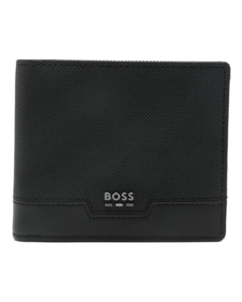 HUGO BOSS Portemonnaie mit Logo-Schild - Schwarz Schwarz