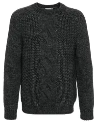 Canali Grob gestrickter Pullover Grau