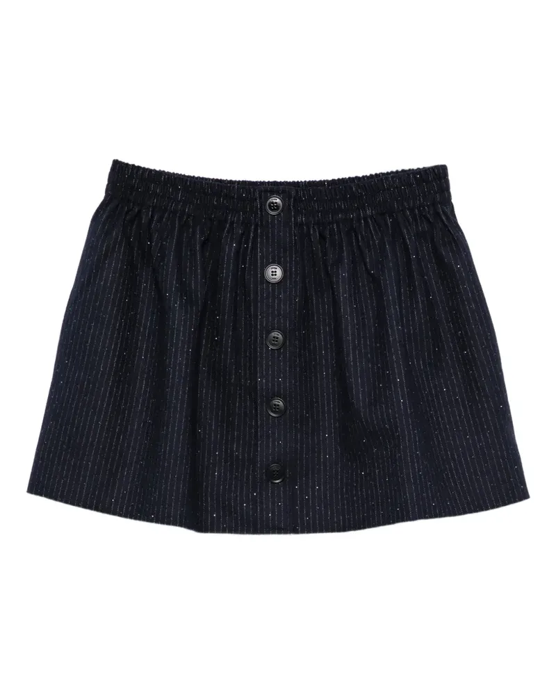 Maje Gestreifter Rock - Blau Blau