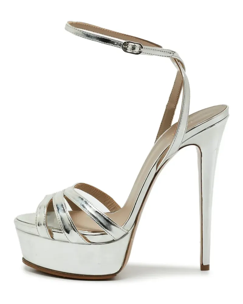 Le Silla Sandalen mit Knöchelriemen - Silber Silber