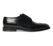 brogue-pattern Oxford shoes - Schwarz