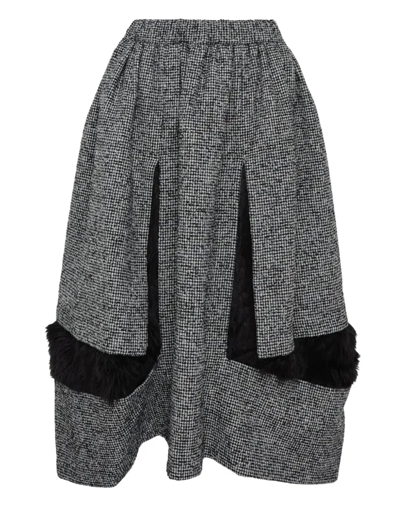 Comme des Garçons elasticated-waistband midi skirt - Grau Grau