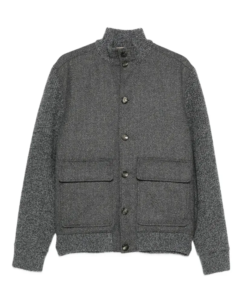 AGNONA panelled jacket - Grau Grau