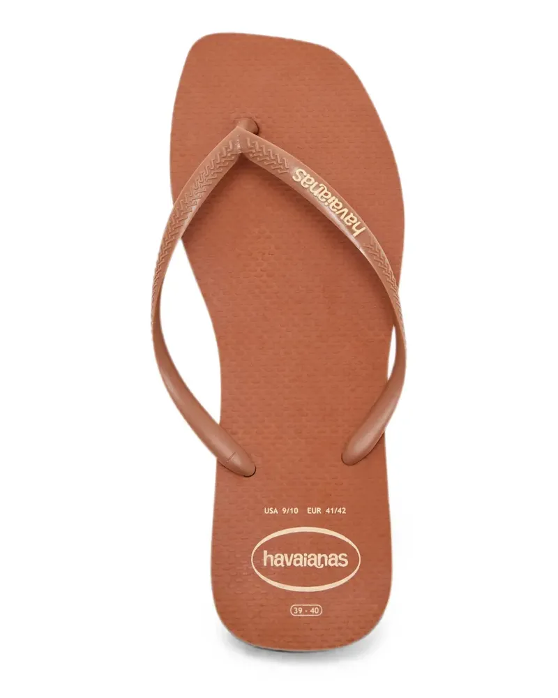 Havaianas logo-lettering flip-flops - Braun Braun