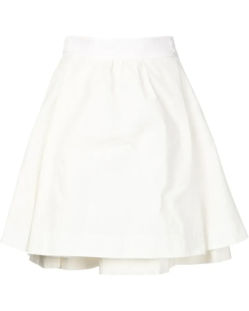 Moncler Mehrlagiger A-Linien-Rock - Weiß Weiß
