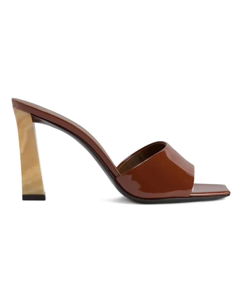 Giuseppe Zanotti Talia Sandalen mit eckiger Kappe - Braun Braun