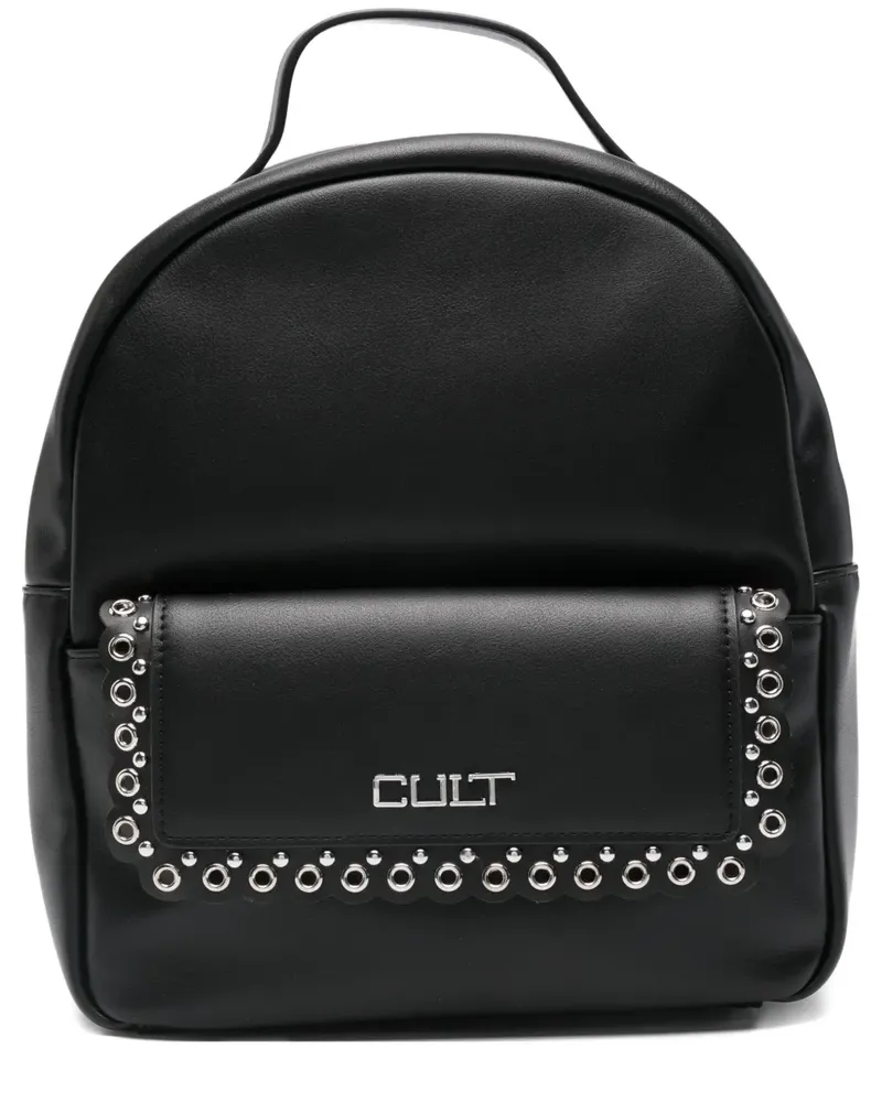 Cult studded leather backpack - Schwarz Schwarz