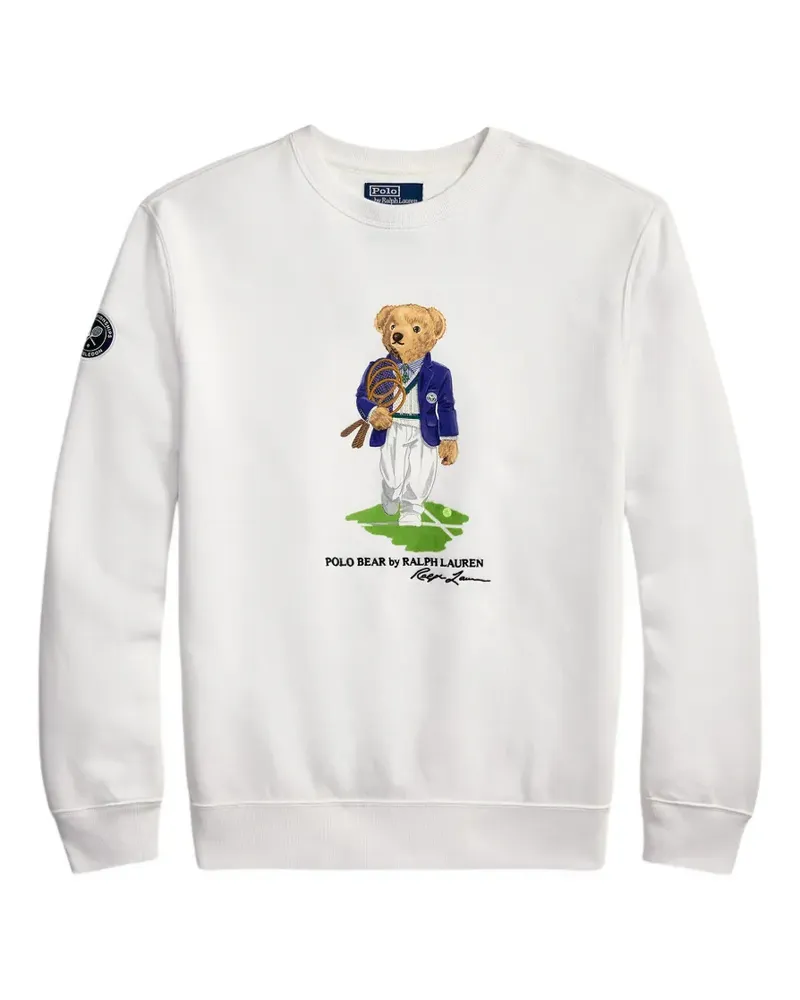 Ralph Lauren Sweatshirt mit Teddy-Grafik - Weiß Weiß