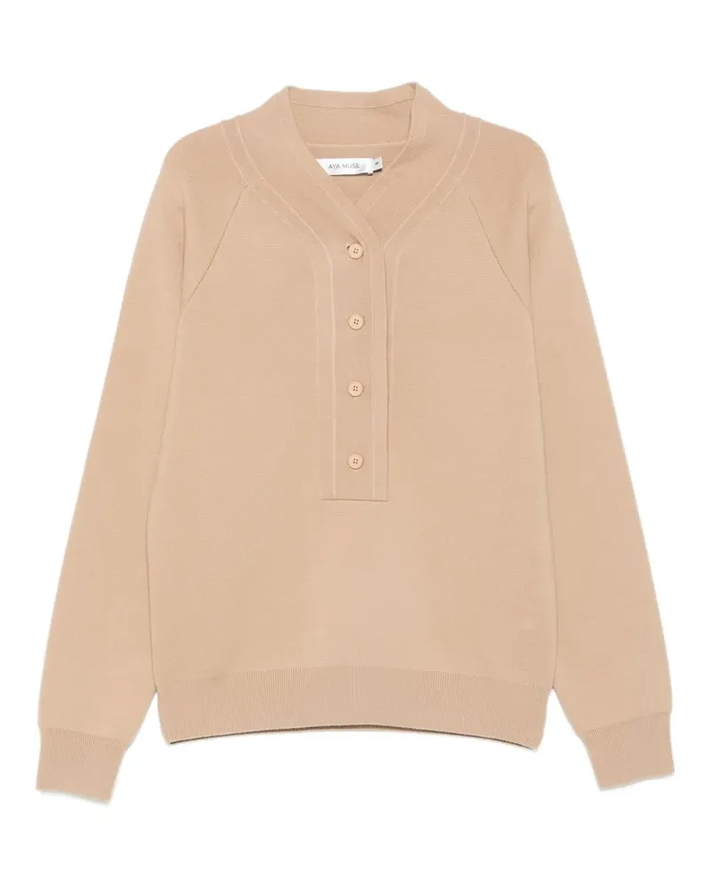 Aya Muse Pullover mit Knöpfen - Nude Nude