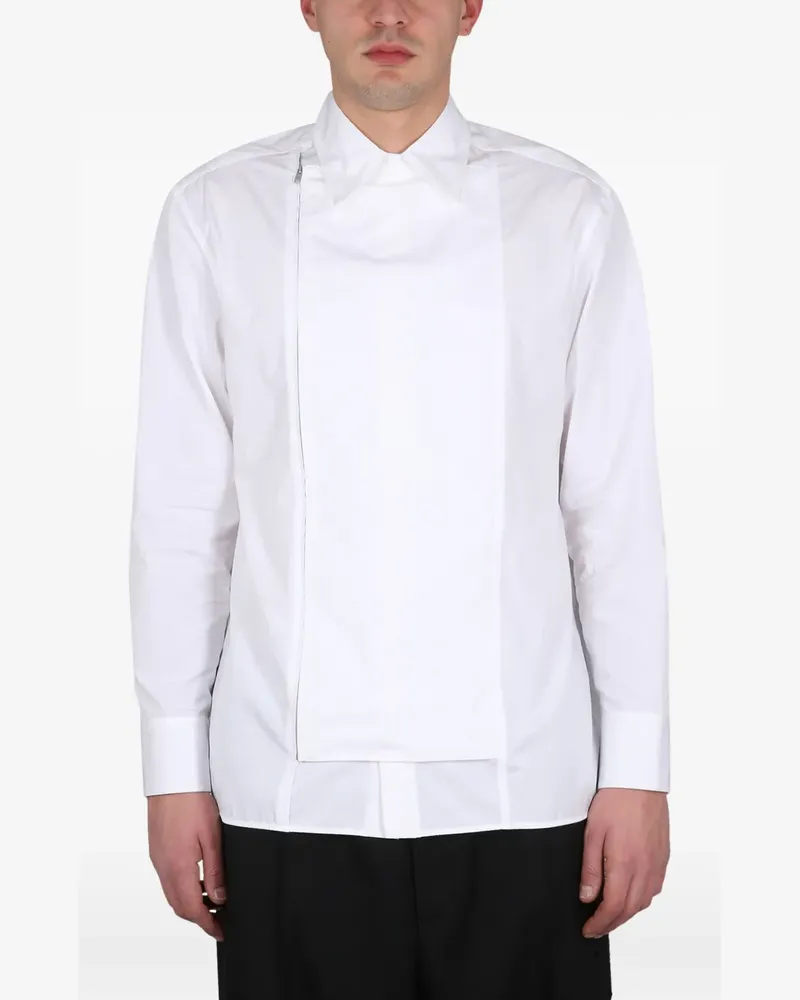 Jil Sander zip long-sleeve shirt - Weiß Weiß