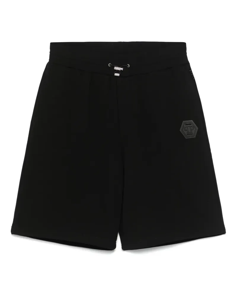 Philipp Plein Jogginghose mit Logo-Print - Schwarz Schwarz