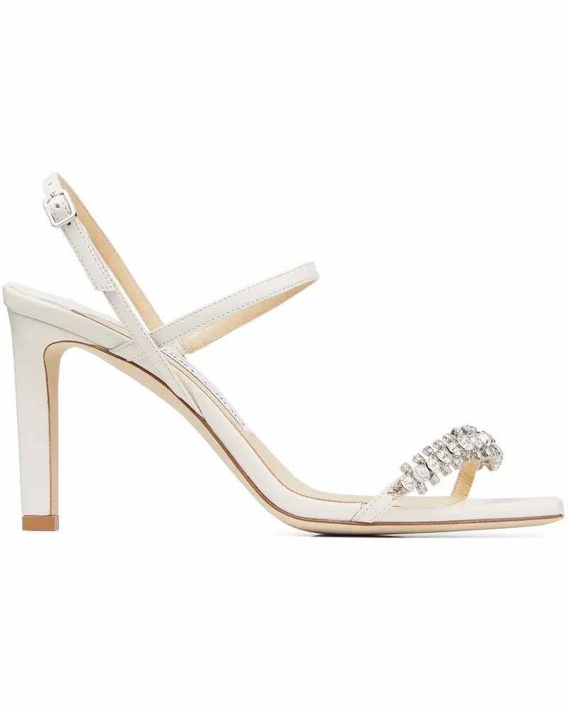 Jimmy Choo Meira 85 Sandalen - Weiß Weiß