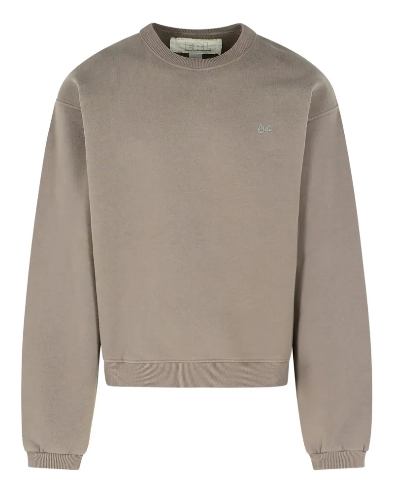 ERL crew-neck cotton sweatshirt - Nude Nude
