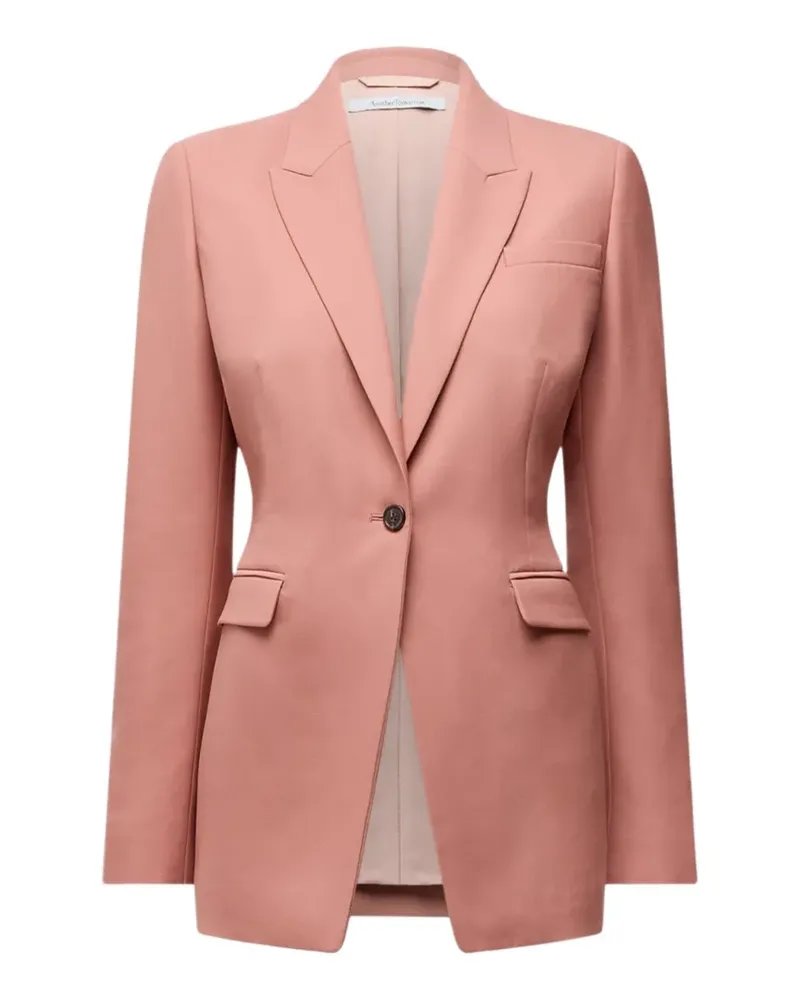 Another Tomorrow single-button peaked-lapel blazer - Rosa Rosa