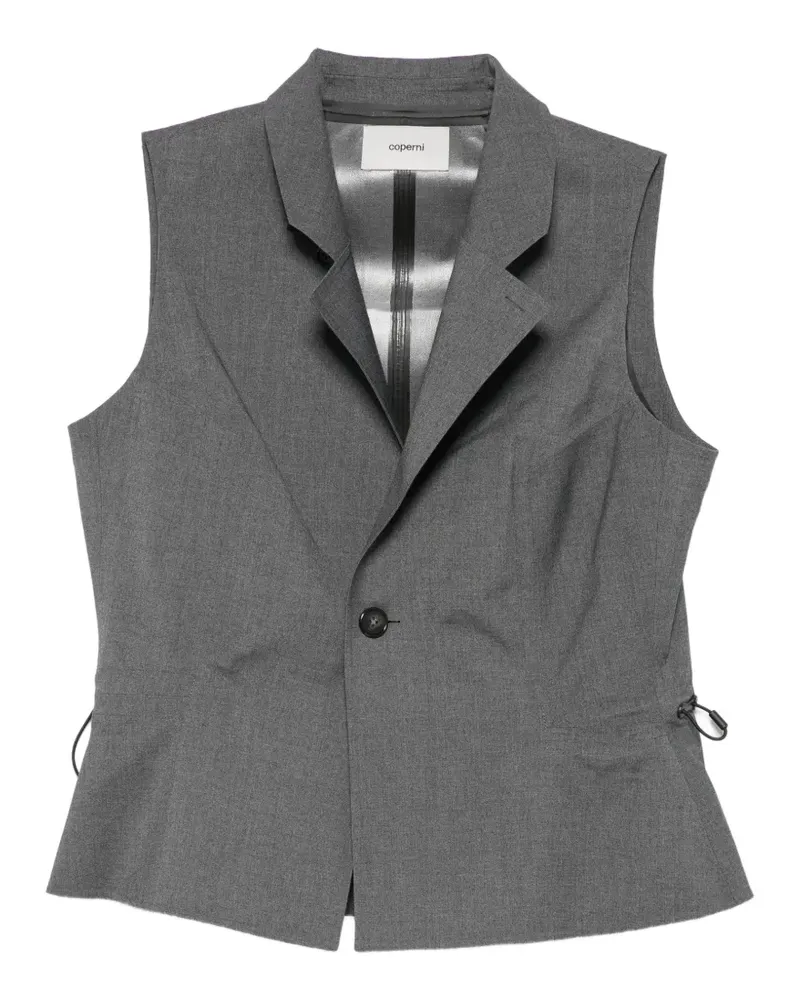 COPERNI drawstring-waist buttoned gilet - Grau Grau