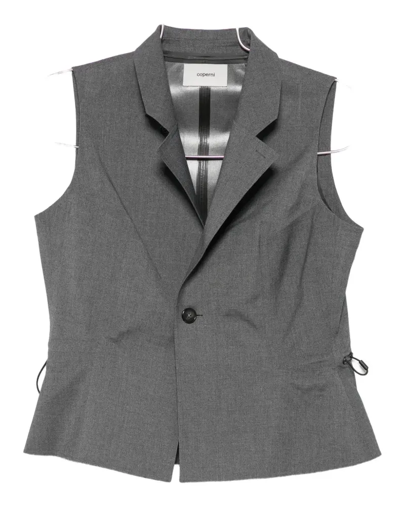 COPERNI drawstring-waist buttoned gilet - Grau Grau