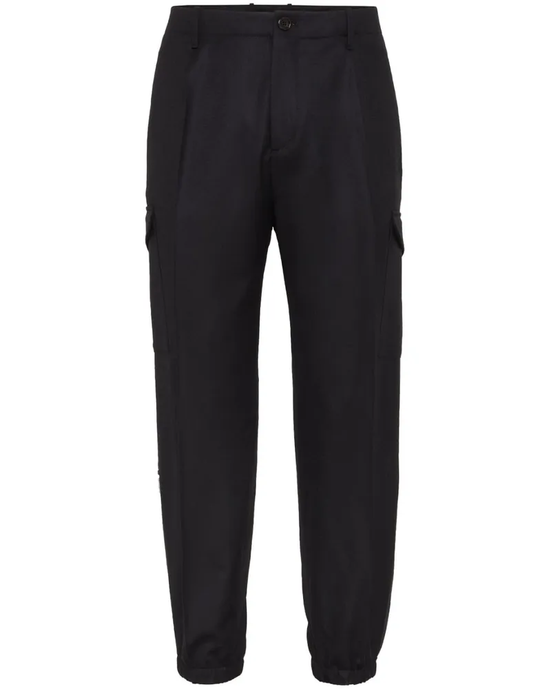 Brunello Cucinelli Tapered-Hose mit Cargotaschen - Schwarz Schwarz