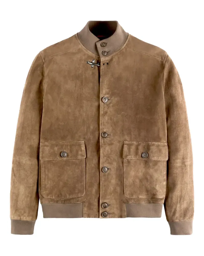 Fay Bomberjacke aus Wildleder - Braun Braun