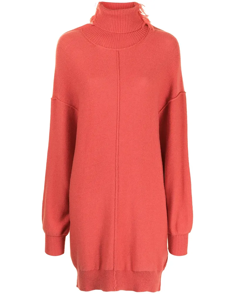 Yohji Yamamoto Oversized-Pullover mit Rollkragen - Orange Orange
