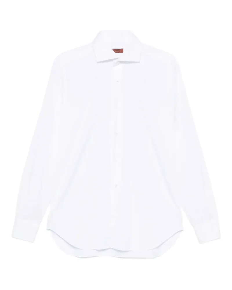BARBA long-sleeve button-up shirt - Weiß Weiß