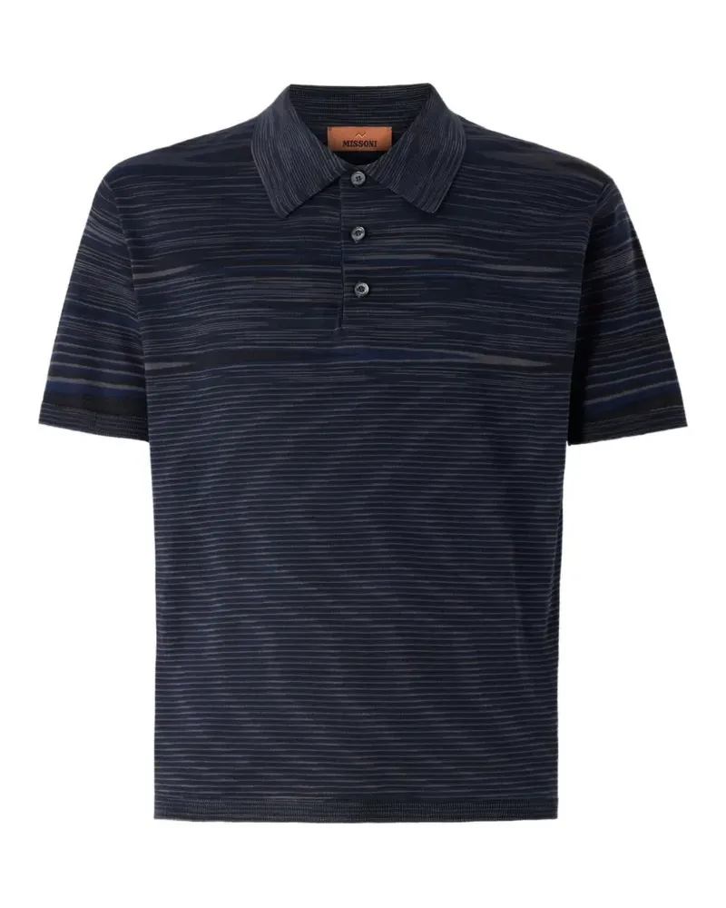 Missoni Space-Dye Poloshirt aus mercerisierter Baumwolle - Blau Blau