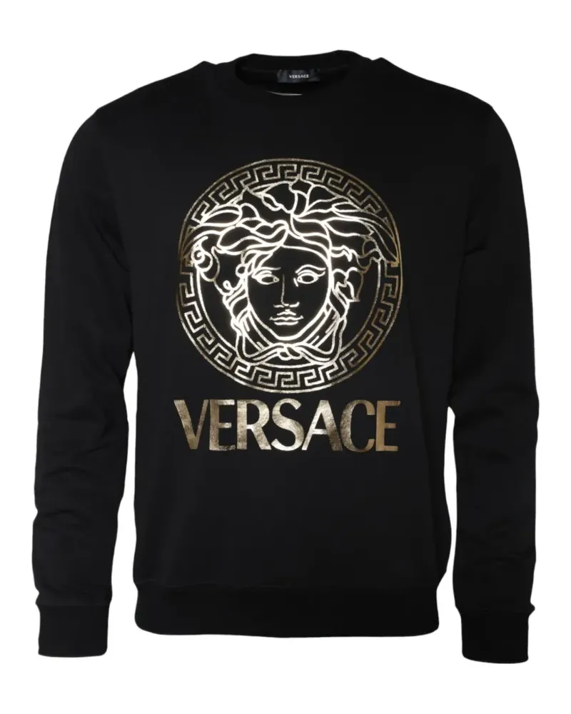 Versace Hoodie mit Medusa Greca-Print - Schwarz Schwarz