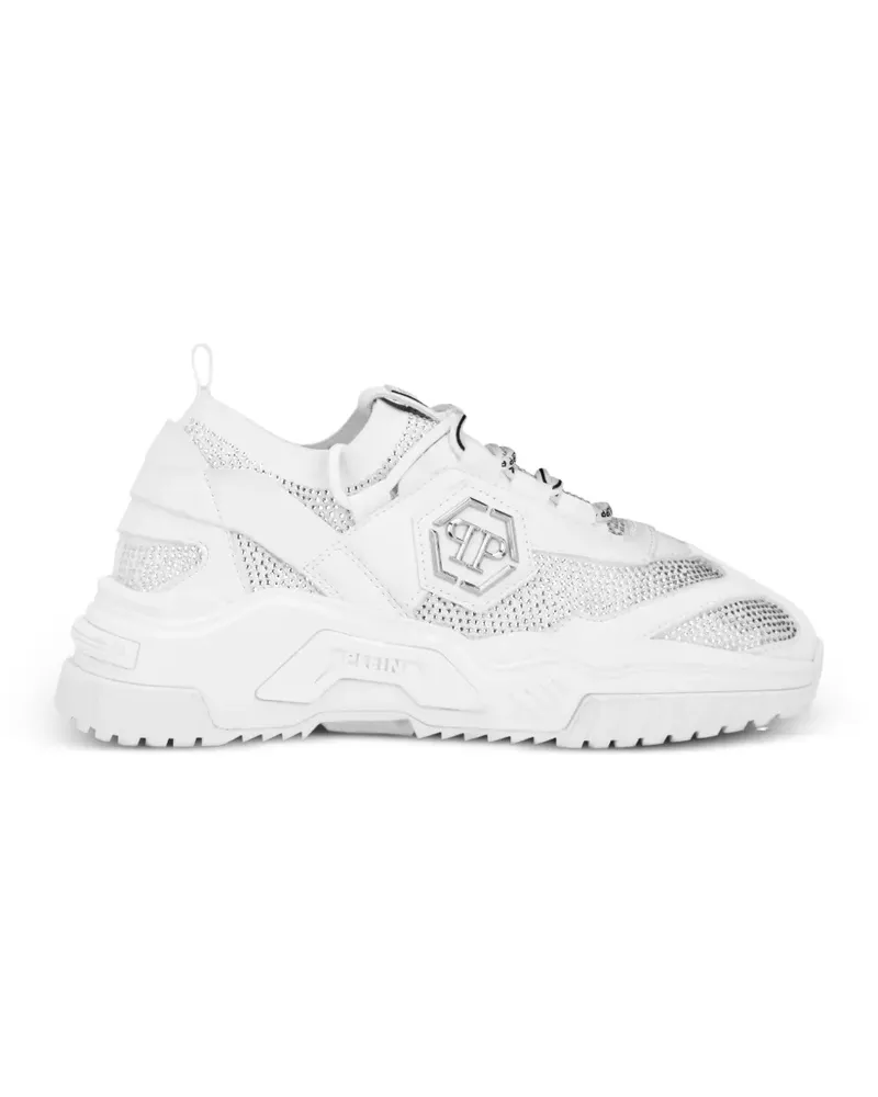 Philipp Plein Sneakers mit Strass - Weiß Weiß