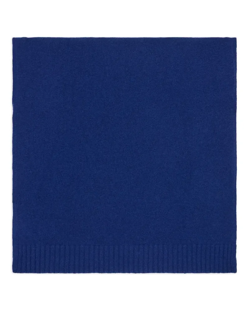 Malo ribbed-trim scarf - Blau Blau
