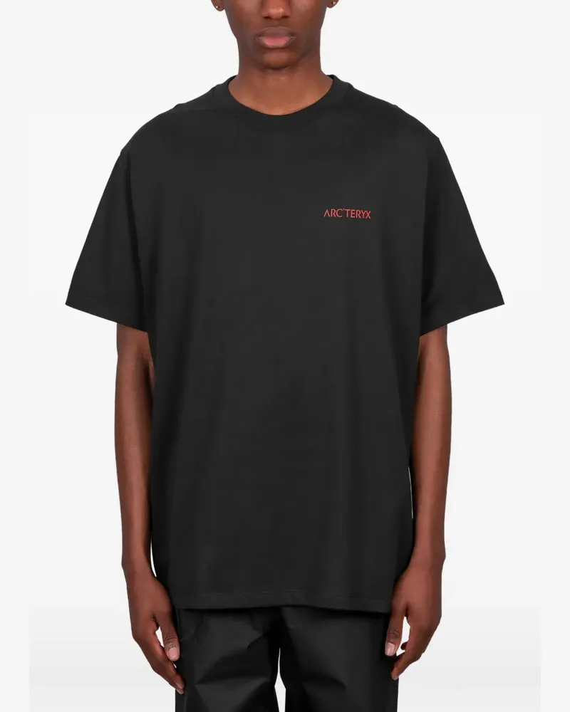 Arc'teryx Kragg Blurred Bird T-shirt - Schwarz Schwarz