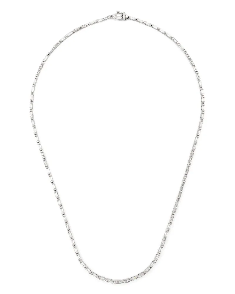 Suzanne Kalan Halskette aus 18kt Weißgold mit Diamanten - Silber Silber